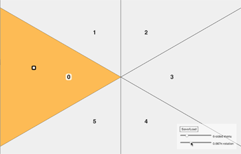 6 Cell Symmetrical Radial Menu