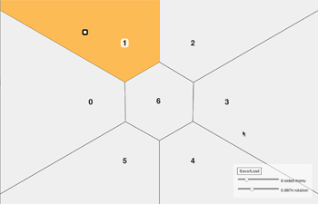 7 Cell Radial Menu with Center Target