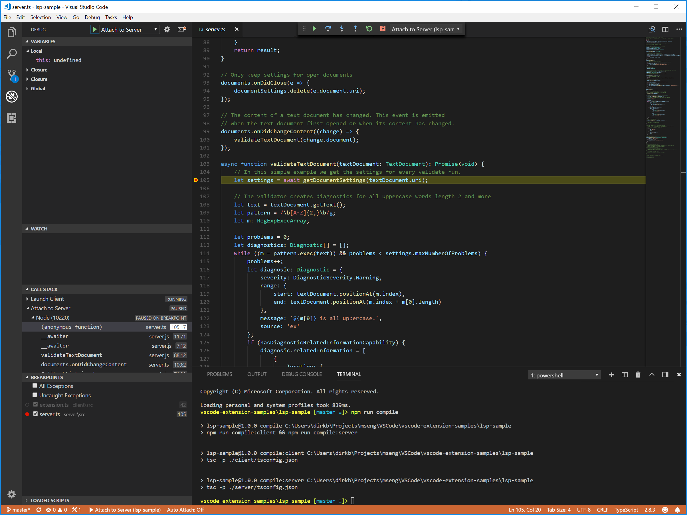 debugging-server