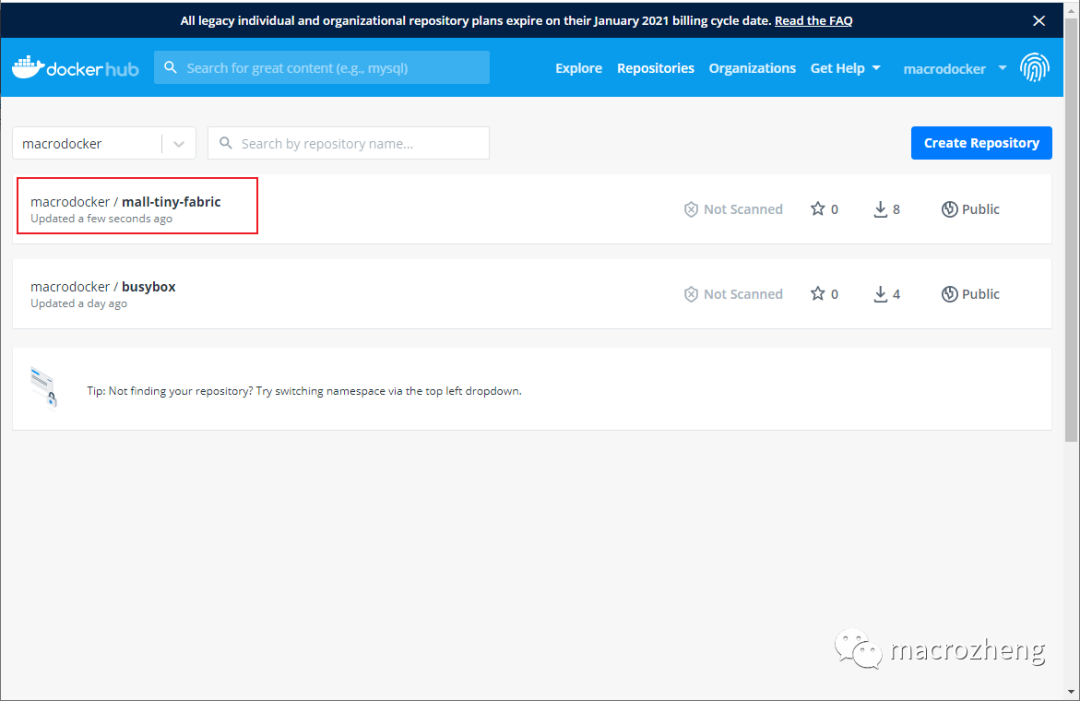 K8s 部署SpringBoot应用 & Docker Hub - 图3