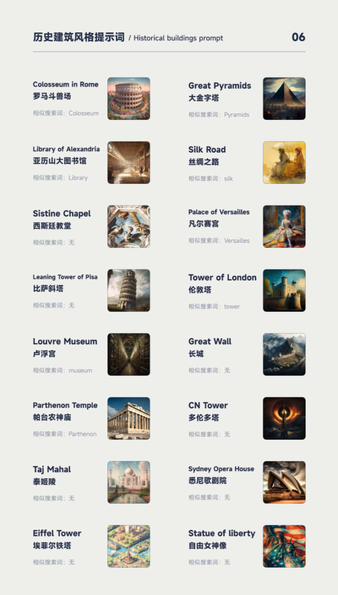 Midjourney关键词合集带预览图 - 图6