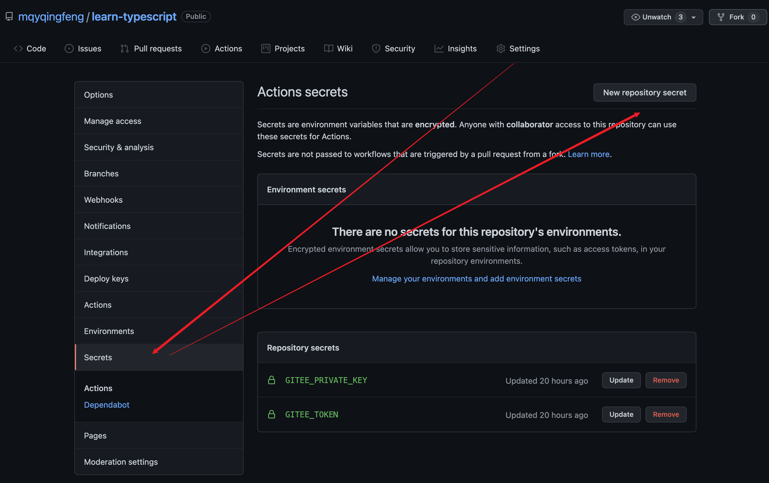 一篇教你代码同步 Github 和 Gitee - 图3
