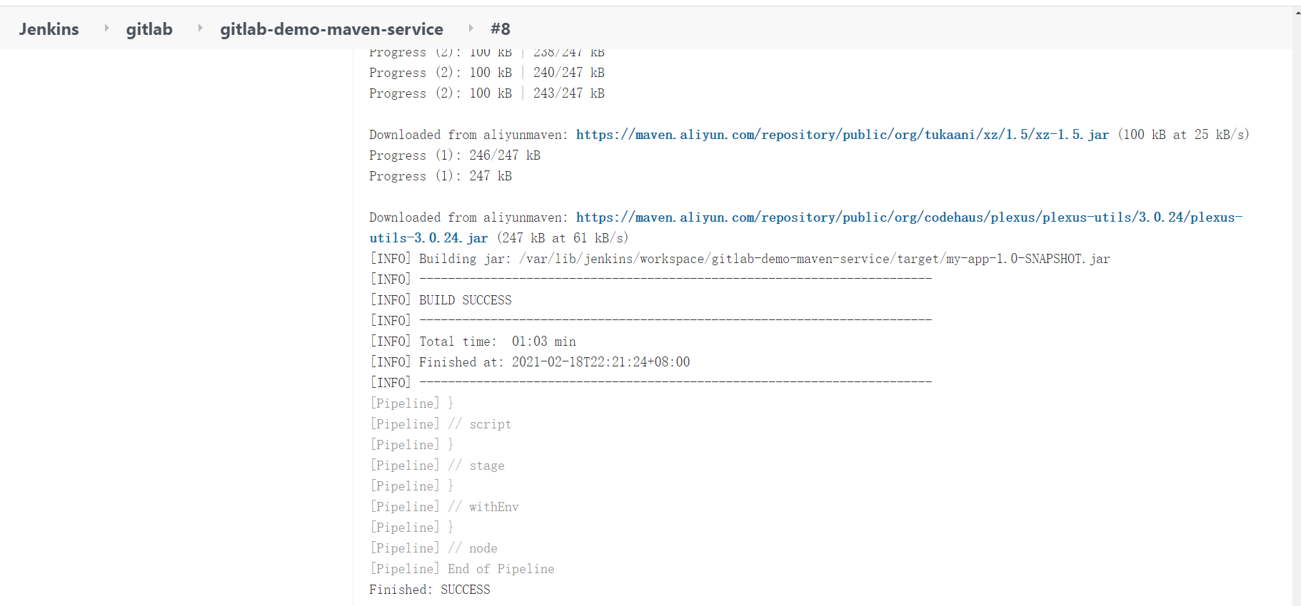 4.1、jenkins集成gitlab - 图13