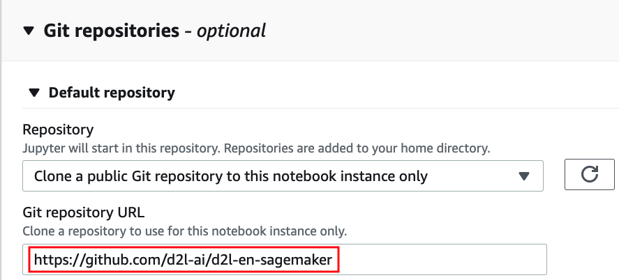 Specify the GitHub repository.