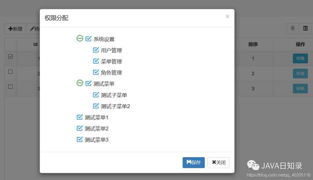 Spring Security 实现动态权限菜单方案（附源码） - 图13