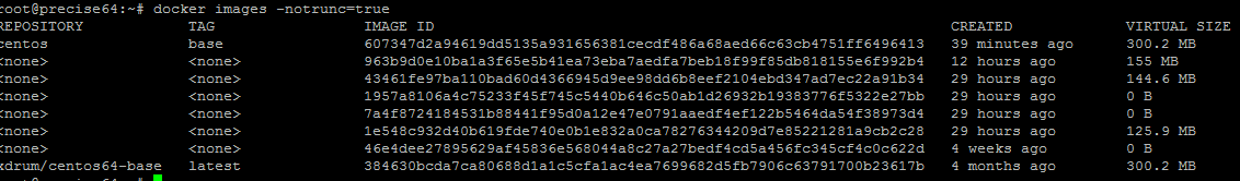 docker notrunc
