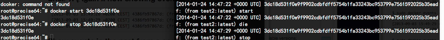 docker events