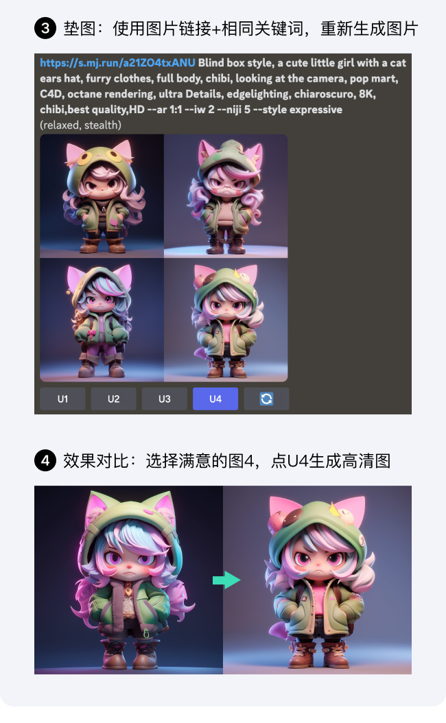 Midjourney 如何控制角色一致性 - 图7
