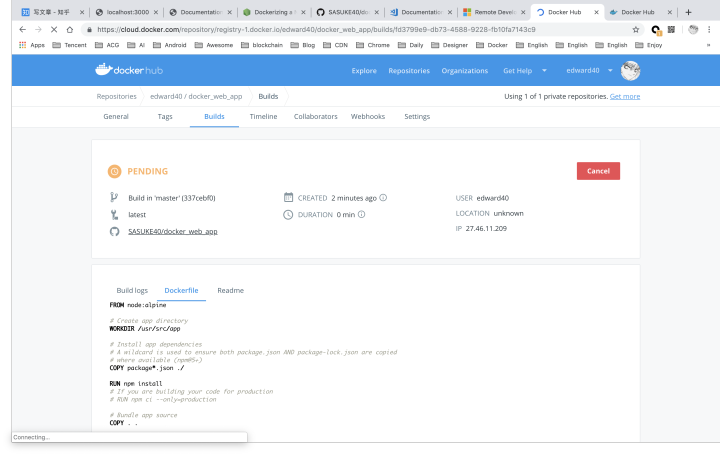 尝试一下 VSCode Remote 开发 Node 应用 - 图10
