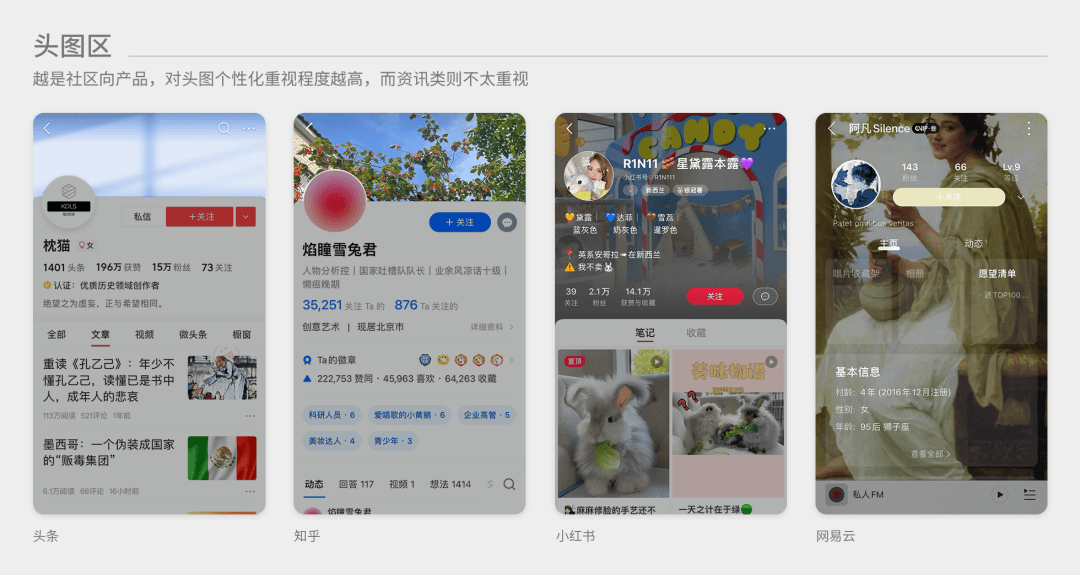 信息流产品个人资料卡如何设计，这些思路供你参考 - 图11