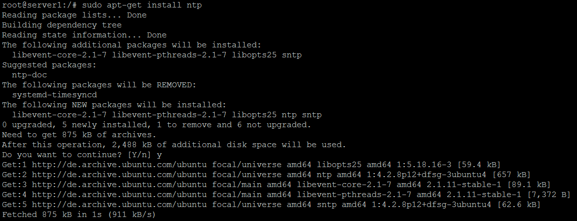 在 Ubuntu 20.04 LTS 上安装 NTP 服务器和客户端 - 图2