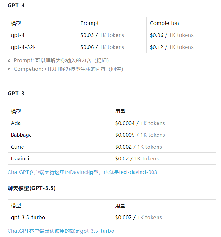 AiPie计费规则说明|OPENAI计费说明 - 图1