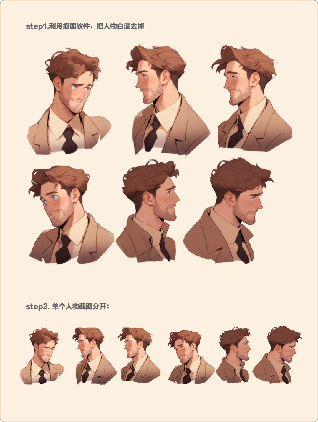 画出多角度的同一个人 - 图3