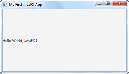 第一个 JavaFX 应用程序 - 图2
