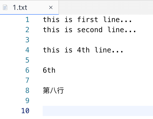 测试文件内容