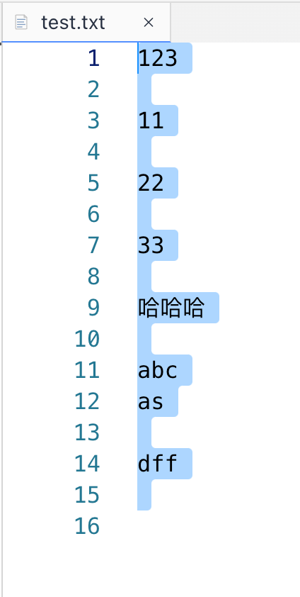 最后一行被判定为空行
