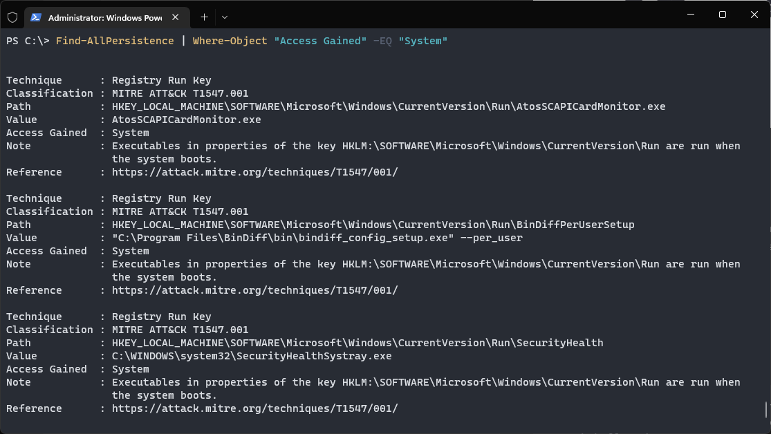 PersistenceSniper：Windows-PowerShell | 持久化植入程序 - 图2