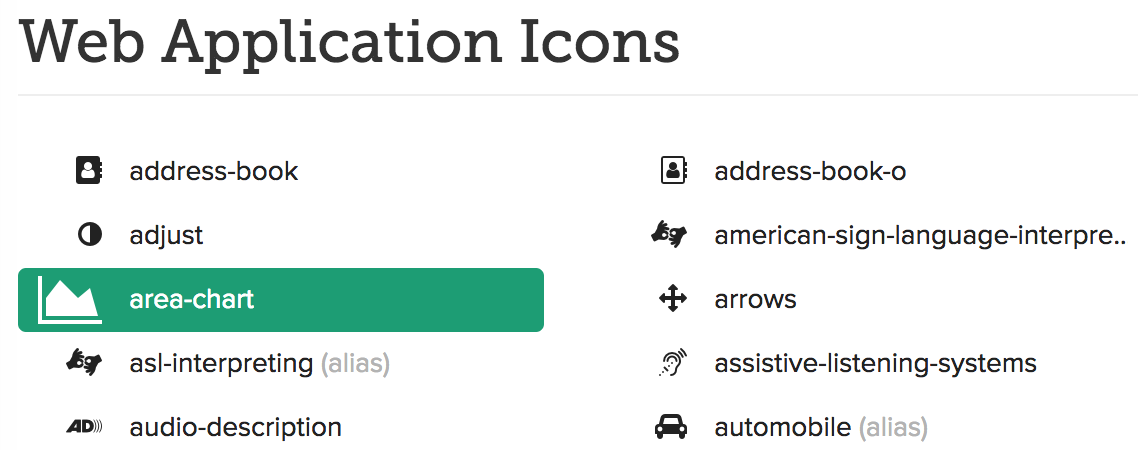 fontawesome 图标