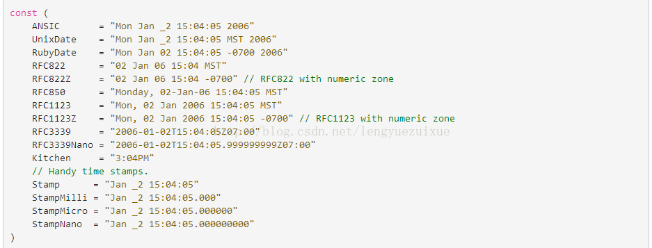 Golang 日期时间格式format() - 图2