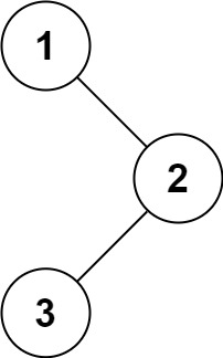 [简单] 94. 二叉树的中序遍历 - 图1