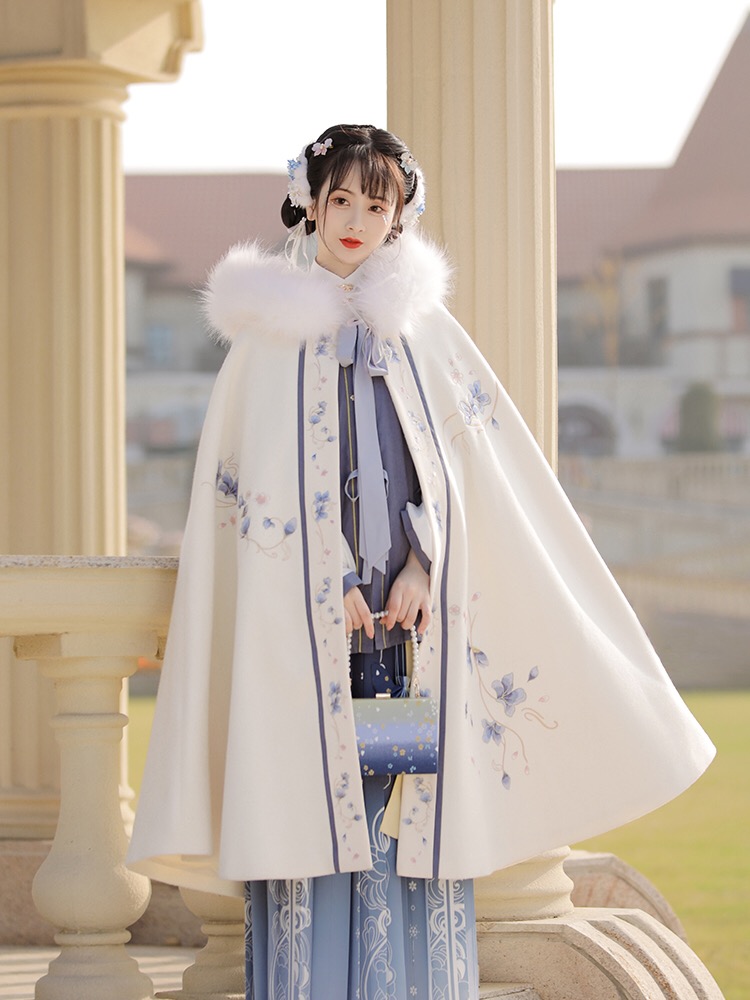 冬天汉服必备单品斗篷穿搭技巧 - 图5