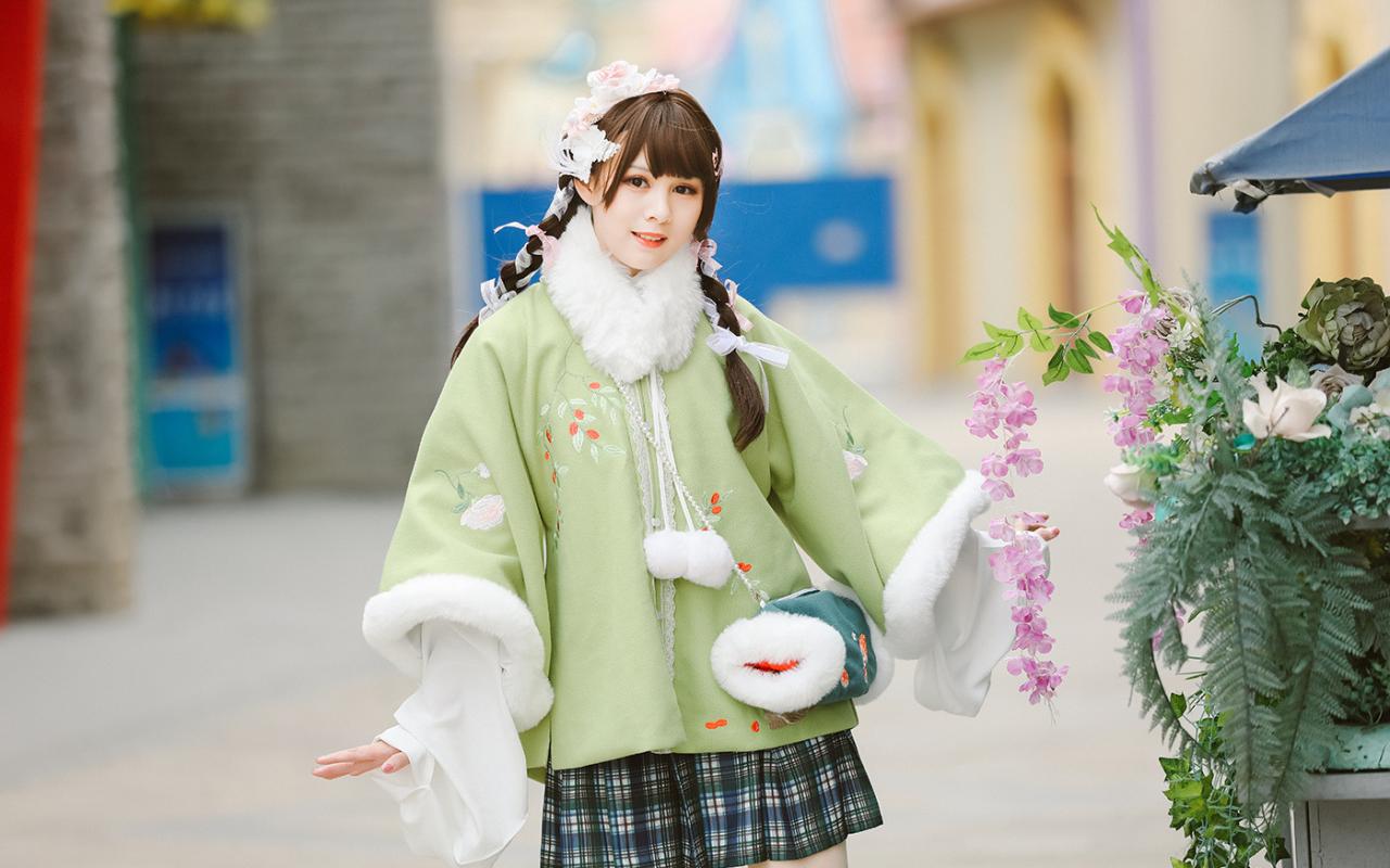 “上面汉服，下面JK”搭配方法介绍 - 图2