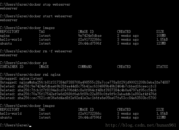 WIN10下DOCKER的安装与使用 - 图13