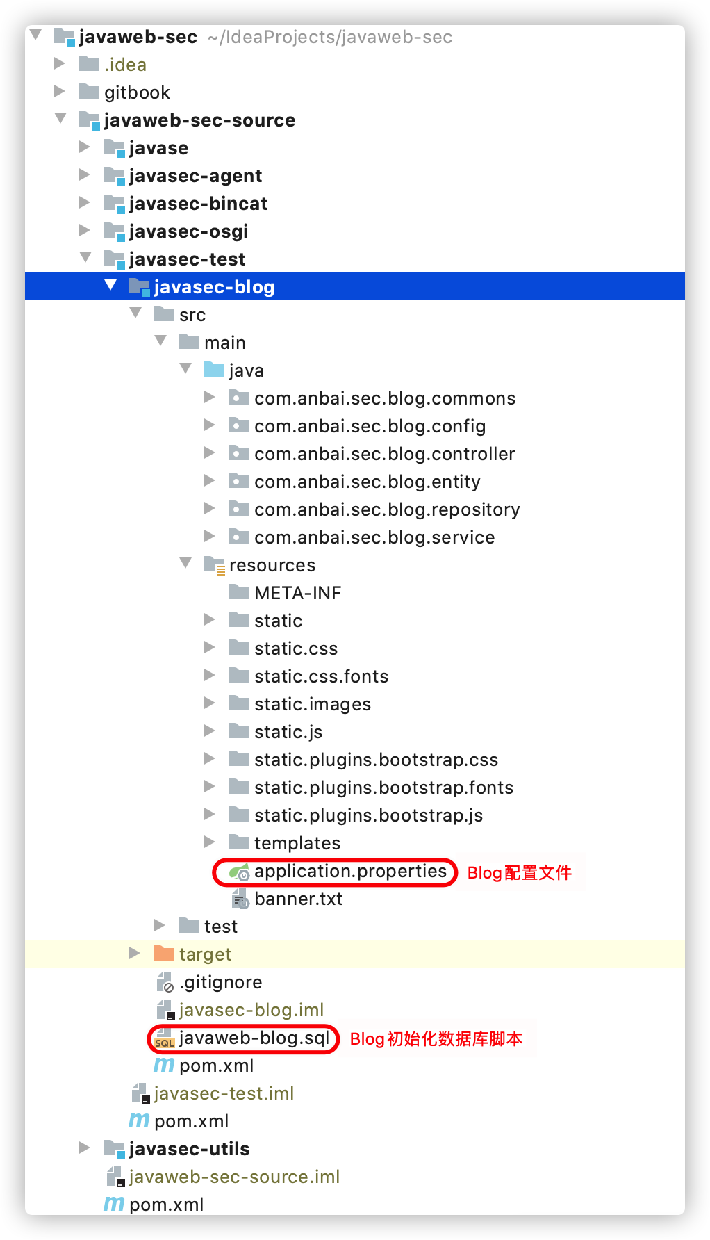 2. 创建基于SpringBoot的javasec-blog项目 - 图1