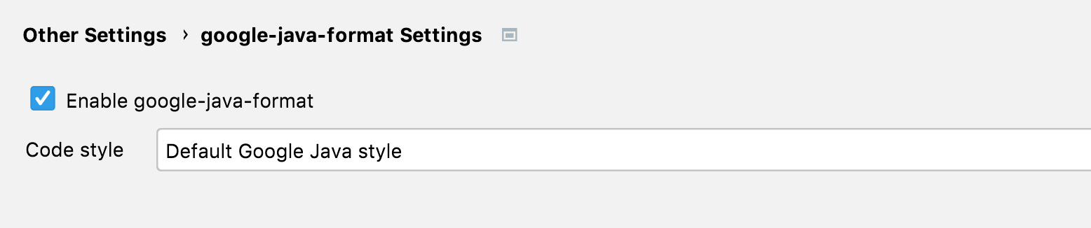 enable google format