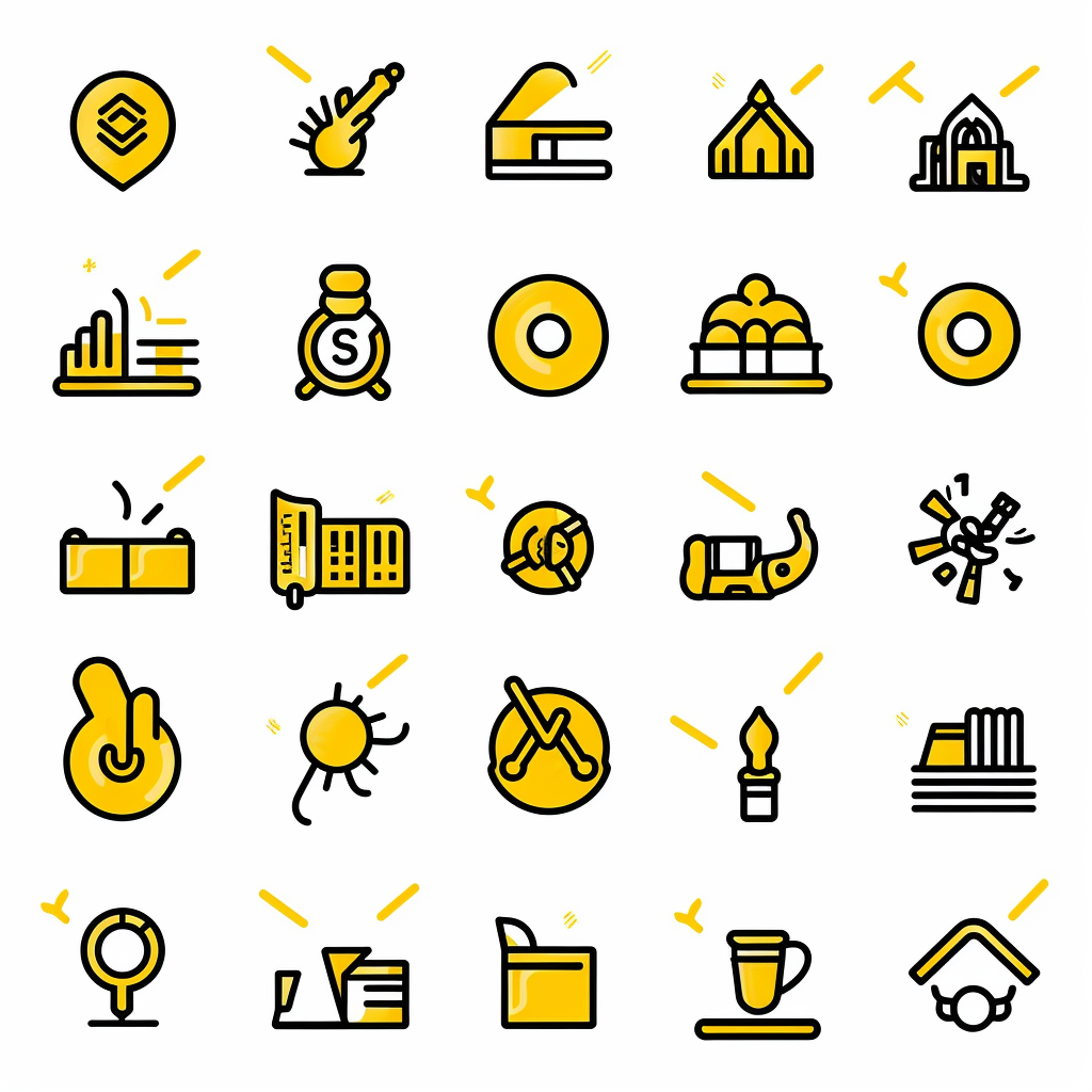 20 多个Midjourney提示词，创建引人注目的 UI 图标 - 图10
