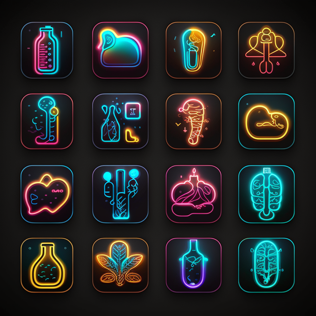 20 多个Midjourney提示词，创建引人注目的 UI 图标 - 图11