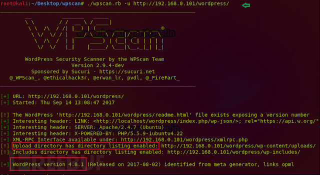 WPScan使用完整攻略:如何对Wordpress站点进行安全测试 - 图3