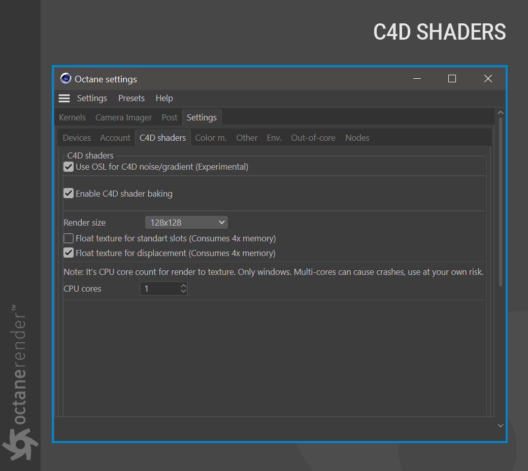 C4D 着色器选项卡 - 图1