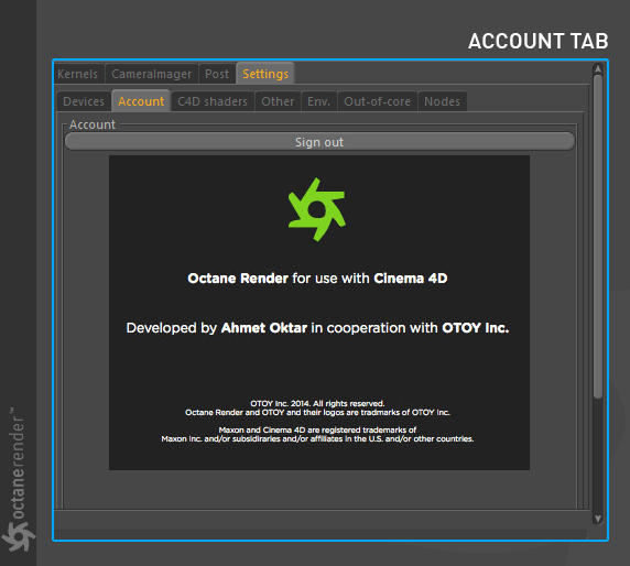 Account 账户选项卡 - 图1