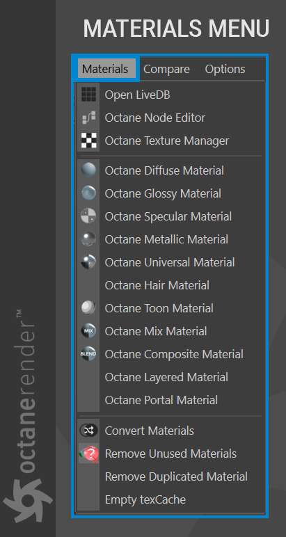Materials 材质菜单 - 图1
