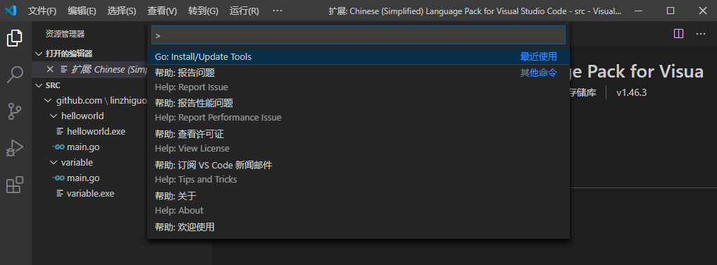 win10 vscode golang1.15.7 2021.1.30 - 图3