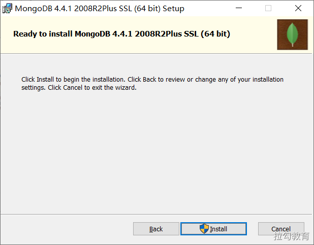 在 Windows 中安装 MongoDB - 图6