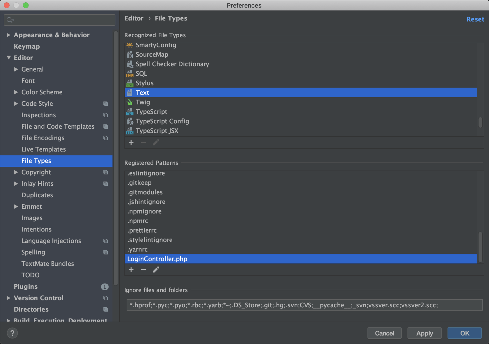PhpStorm 下 LoginController.php 被识别为普通文本，不能使用自动提示代码 - 图2