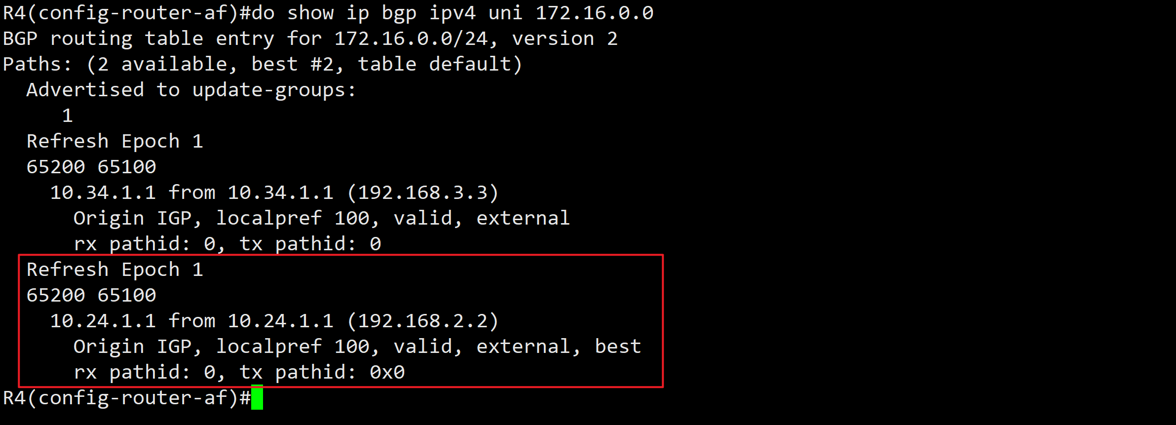 实验01 Oldest eBGP Path - 图4