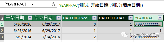 在Power Pivot中用DATEDIFF函数计算两个日期之间的间隔 - 图6