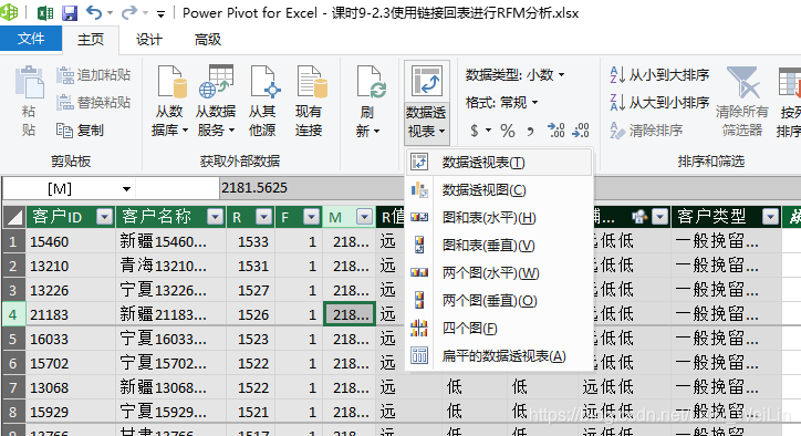 (2条消息) Power BI（十六）Power pivot使用链接回表进行RFM分析_可乐联盟-CSDN博客_链接回表 - 图21