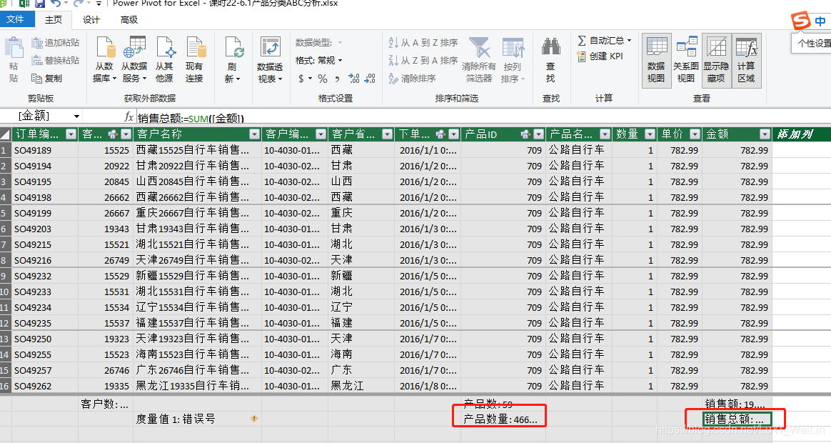 (2条消息) Power BI（二十四）power pivot之产品/客户分类分析（ABC分析）_可乐联盟-CSDN博客_abc客户分类 - 图7