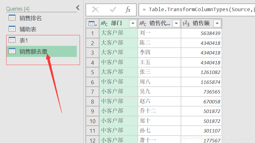 (2条消息) Power BI（七）Power Query解决工作中常见的问题_可乐联盟-CSDN博客 - 图6