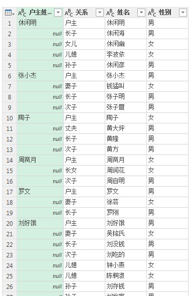 (2条消息) 17、Power Query-户口信息统计_少年休闲海-CSDN博客 - 图7