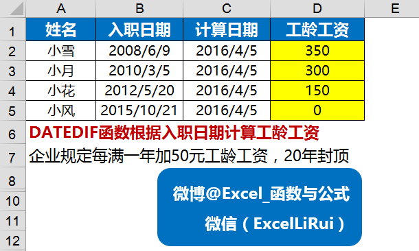 史上最全DATEDIF函数应用教程 - 图6