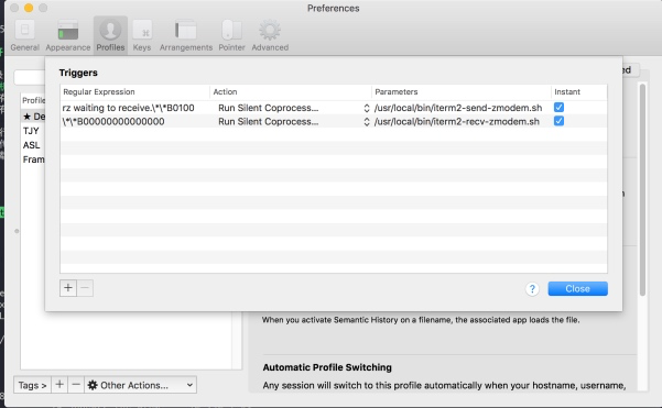 Mac OS上使用iterm2在跳板机上使用sz下载文件以及rz上传文件 - 图2