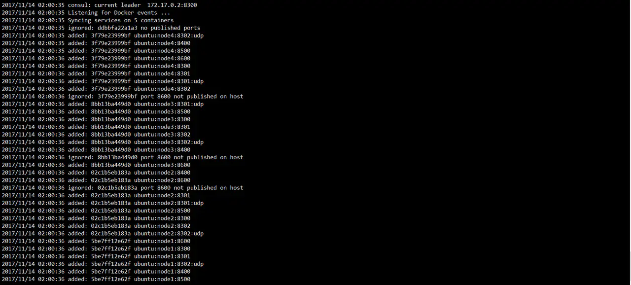 基于Docker + Consul + Registrator的服务注册与发现集群搭建 - 图9