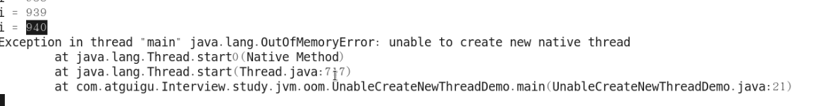 Java虚拟机OOM之unable to create new native thread - 图1