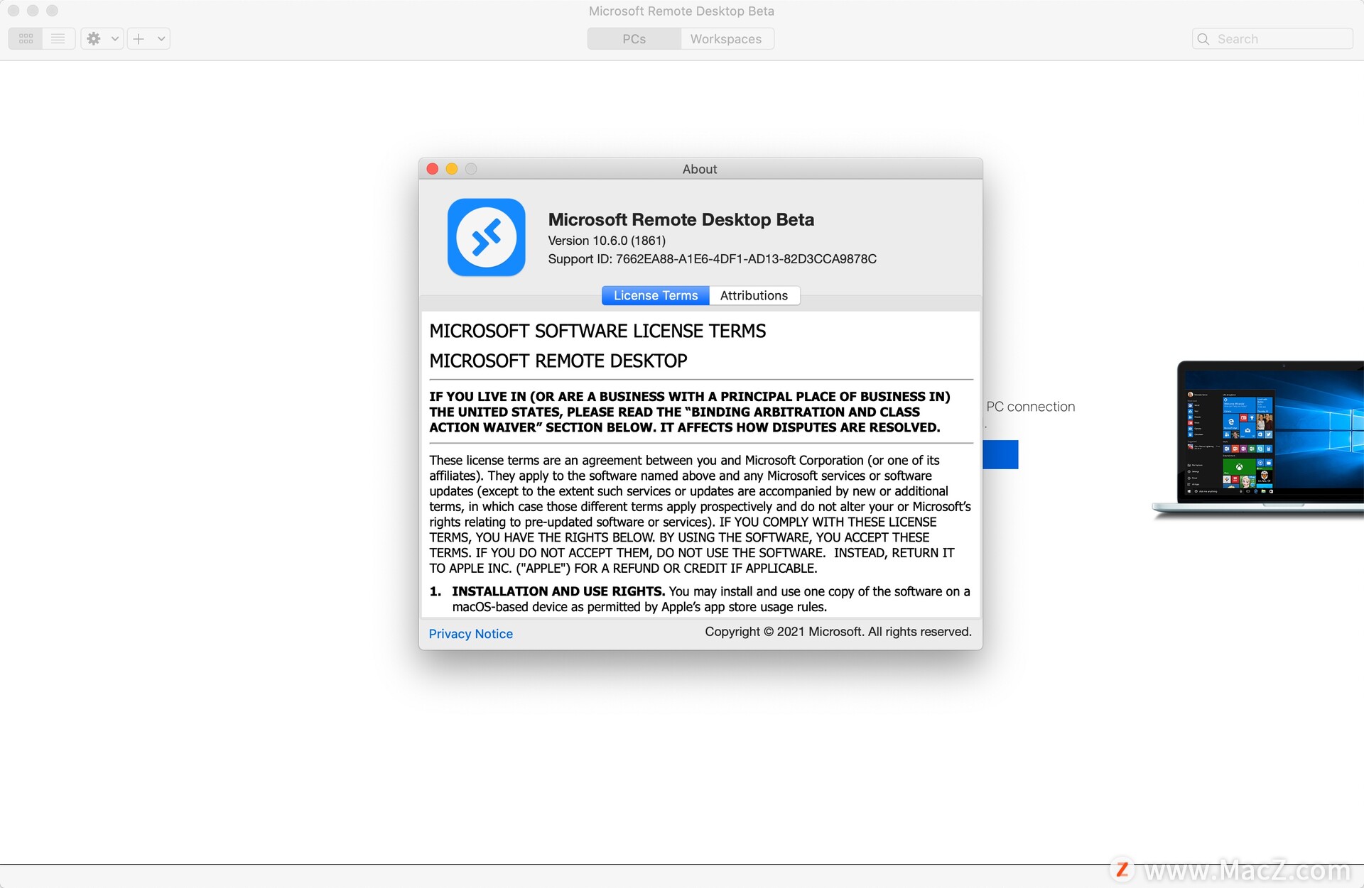 Microsoft Remote Desktop for Mac(微软远程连接工具)v10.6.0(1861)最新版 - 图1